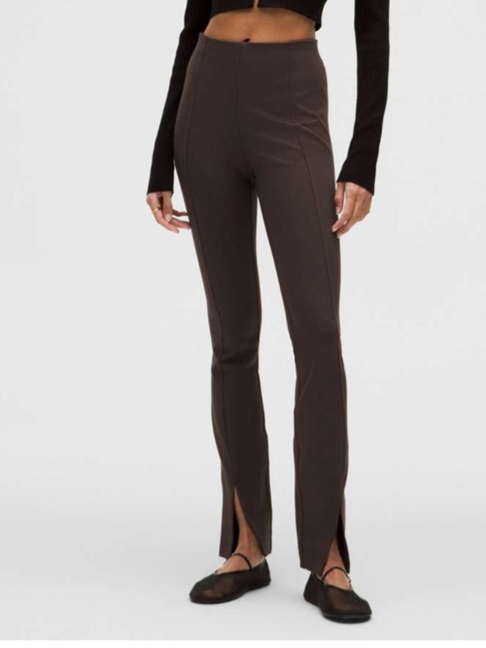 Lululemon Stretch Knit High-Rise Pull-On Pant Espresso XL NWT